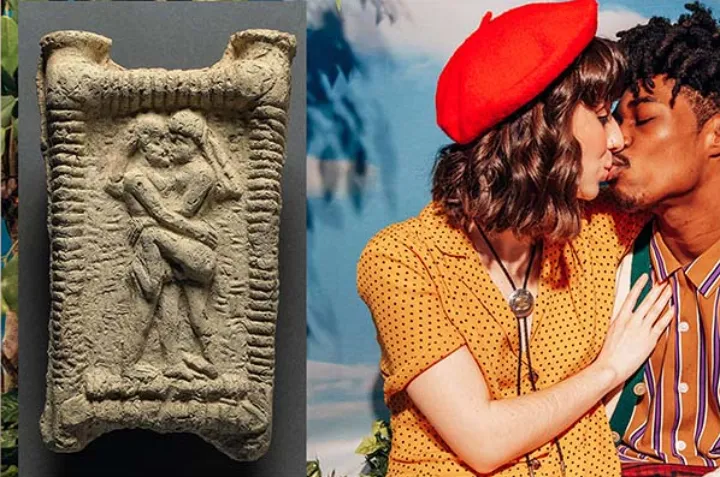 نخستین بوسه‌ی ثبت‌شده به ۴۵۰۰ سال پیش برمی‌گردد